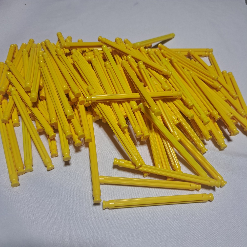 K'NEX 165 Yellow Rod 3 7/16" Long Standard Building Replacement Parts Pieces Lot